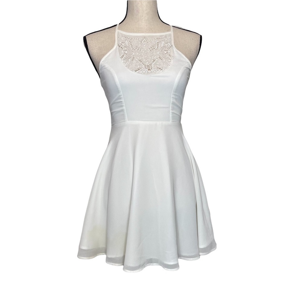 NWT Lovers + Friends REVOLVE White Halter Mini Sexy Party Event Dress Women XS
